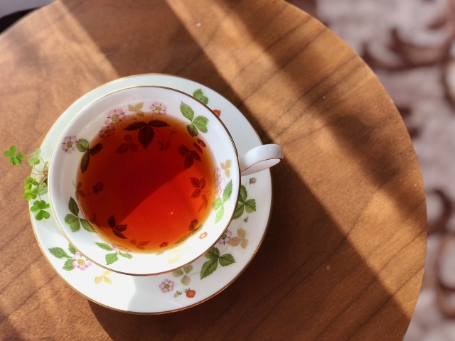 ウェッジウッドの紅茶、4種類の蒸らし時間と湯量は少し長めの設定です。