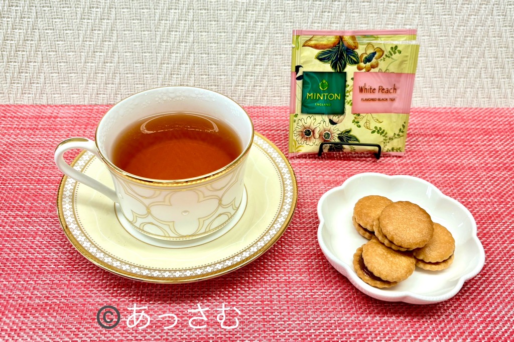 白桃はビスケットなどのお菓子にぴったり!
