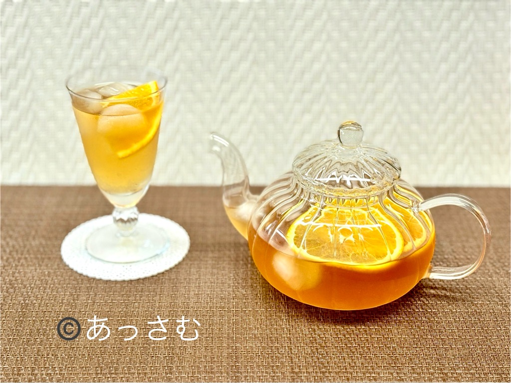 水出し紅茶にオレンジを入れる オレンジアイスティーの作り方もおすすめ。